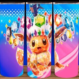 Eevee Pokemon Prismatic Evolution Cup Mug Tumbler 20oz